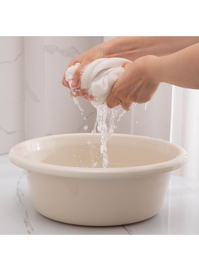 MR. Mr Face Basin, 34cm, Set Of 2, Thickened Washbasin, Baby Basin, Durable Household Foot Bath, Plastic Basin, Vegetable Washing Basin, Washbasi - Image 4