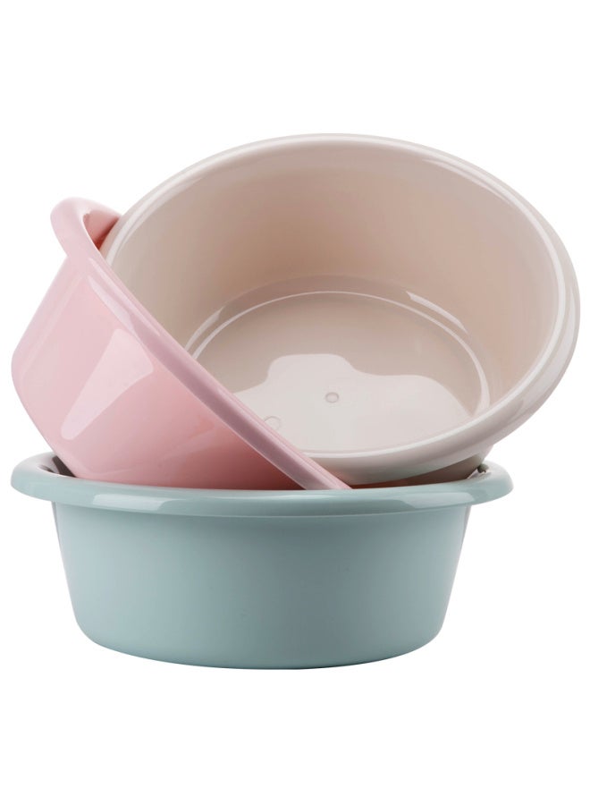 MR. Mr Face Basin, 34cm, Set Of 2, Thickened Washbasin, Baby Basin, Durable Household Foot Bath, Plastic Basin, Vegetable Washing Basin, Washbasi - Image 5