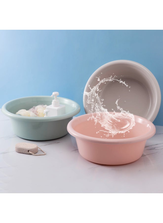 MR. Mr Face Basin, 34cm, Set Of 2, Thickened Washbasin, Baby Basin, Durable Household Foot Bath, Plastic Basin, Vegetable Washing Basin, Washbasi - Image 3