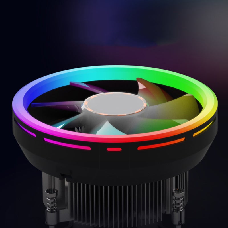 CPU Fan Low Profile CPU Cooler 5-color 12V Electric Cooling Fan Supply - Image 2