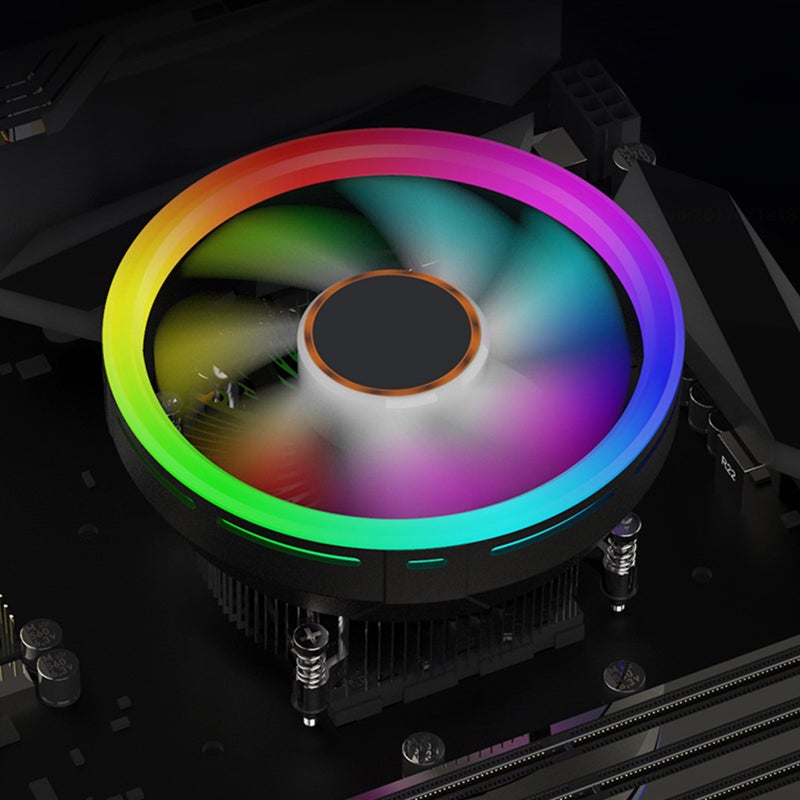 CPU Fan Low Profile CPU Cooler 5-color 12V Electric Cooling Fan Supply - Image 3