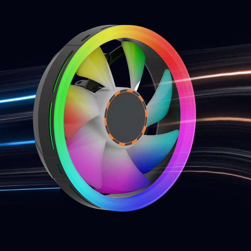 CPU Fan Low Profile CPU Cooler 5-color 12V Electric Cooling Fan Supply - Image 1