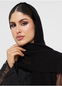 hayas closet V-Neck Embellished Flared Sleeve Abaya  - Image 5