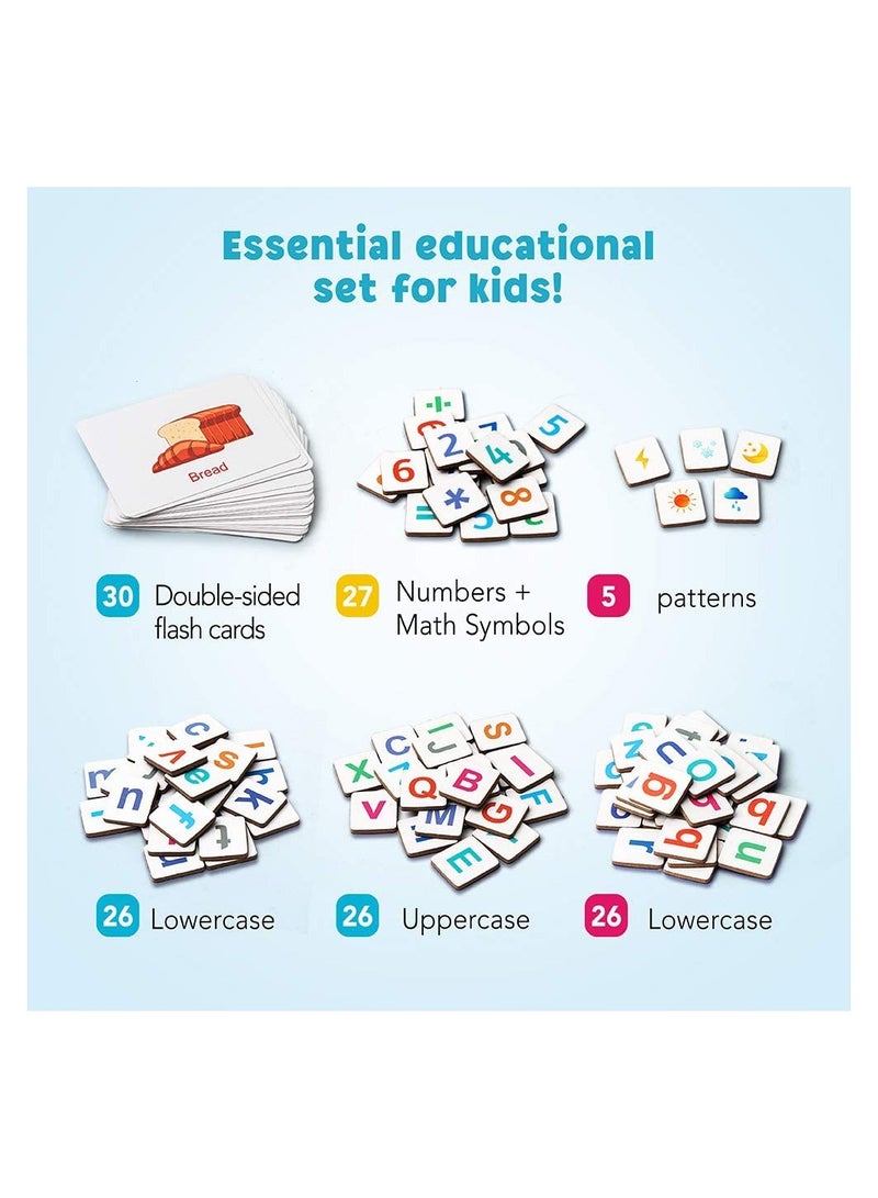 Magnetic Alphabet and Numbers Educational Toy Set for Kids Learning Spelling and Counting Fridge Magnets for Preschool Age 3 to 5 Years  - Image 1