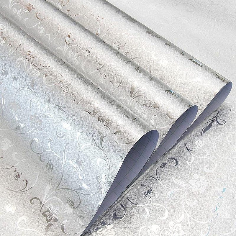 ELTON Kitchen Oil-Proof Waterproof Stickers, Self Adhesive Kitchen Wallpaper Heat Resistant Aluminum Silver Foil Stainless Steel Wall Sticker for Countertop Drawer Liner Shelf Liner (30X300cm) - Image 1