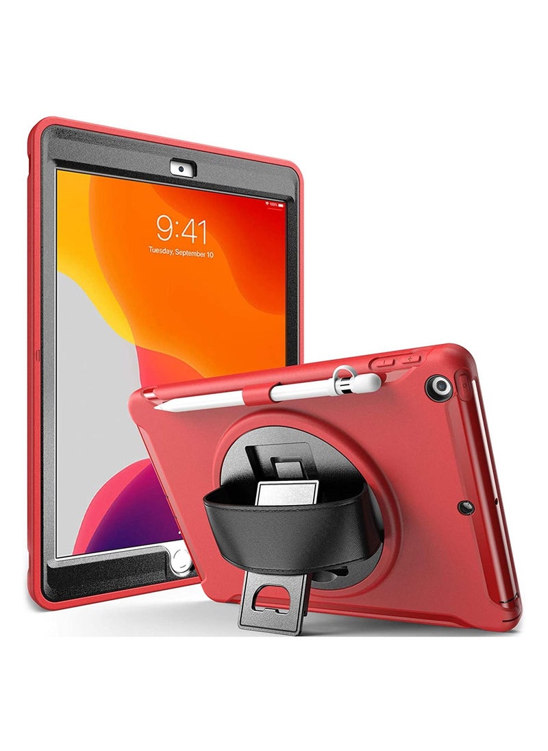 ProCase iPad 10.2 Case 2021 2020 2019 (9th/8th/7th Gen), Rugged Heavy Duty Shockproof Cover Case with Handle and Rotating Kickstand for 10.2 iPad 9/8/7 -Red - pzsku/ZC30E57F08EA99E2C75A9Z/45/_/1655203949/aad7629e-b658-41f8-8f9e-94ed210ff95f