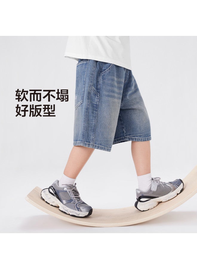 Zuoxi Boys' Denim Shorts Summer Thin Kids' Cargo Pants 2025 New Breathable Mid-large Boys' Pants Children's Clothing - Image 4