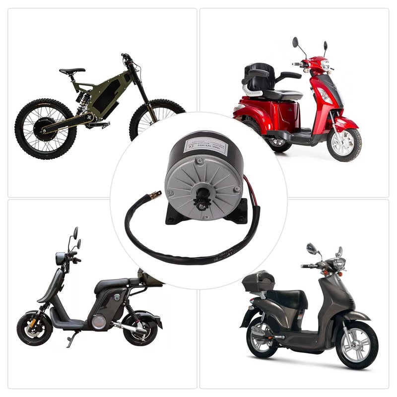 woobles Electric Motor for Electric Bicycles 24V 250W Electric DC Motor Controller Kit with 55T Chainring 146L Chain for Mini Bikes Electric Scooter Motorcycle - Image 4