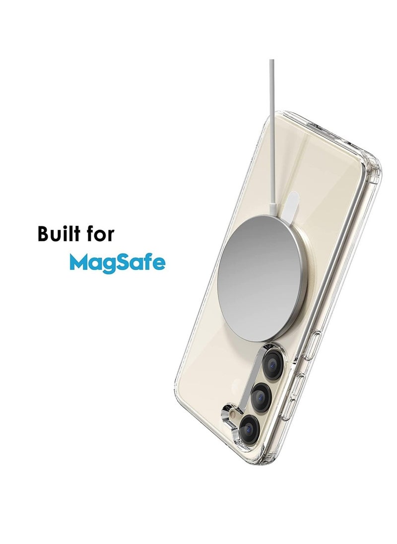 ELTRAZONE - Case/Cover Compatible with Samsung Galaxy S23 Plus Clear Case, Magnetic [Support Magsafe Charger] Cute Case for Men & Women,Shockproof Hard Back for Samsung Galaxy S23 Plus Phone 2023 - MS Clear - Image 1