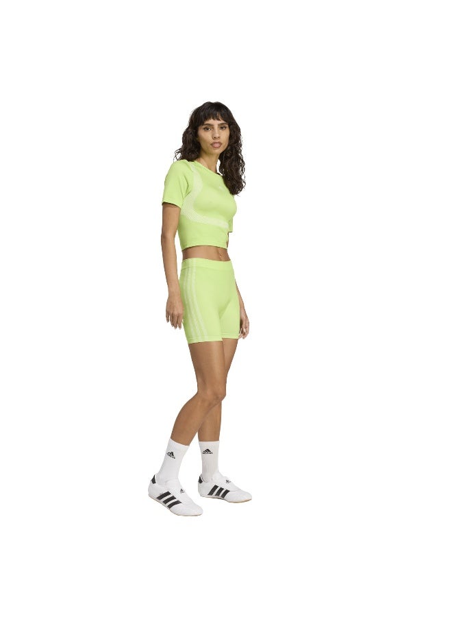 adidas Originals adidas Seamless Tee Green Originals Tops - Image 3