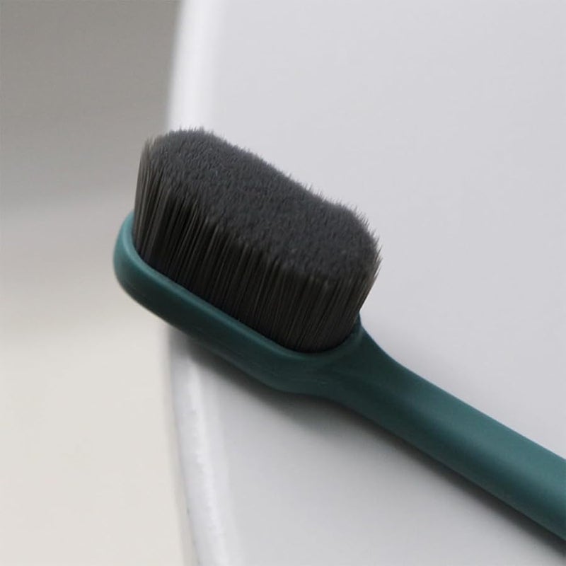 Nylon Soft Bristle Toothbrushes 10 Pack Portable Travel Case Ergonomic Handle Adult - Image 5