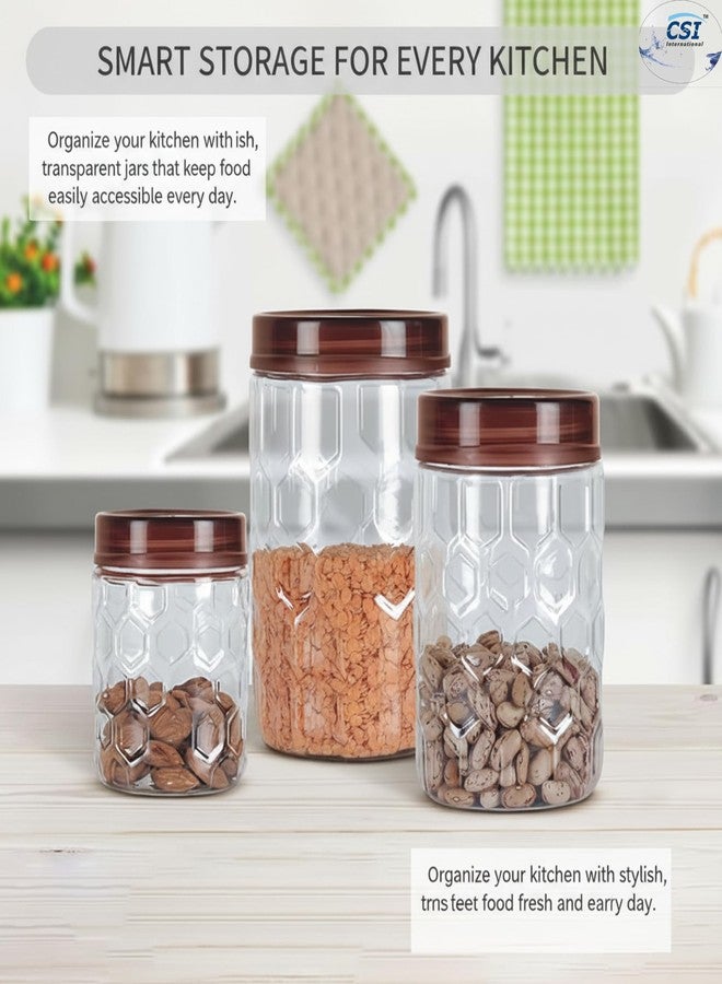 Filox ClearLock Airtight Kitchen Storage Jar Set (12 Pieces) | BPA-Free PET Plastic Containers for Spices, Grains & Snacks | Leak-Proof & Transparent | Includes 4 × 300ml, 4 × 650ml & 4 × 1200ml - Image 5