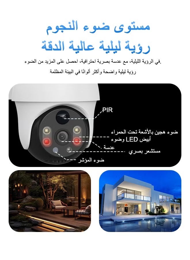 TIGER Solar 4G Outdoor PTZ Security Camera with 8000mAh Battery, 360° Pan Tilt Coverage, AI Human Motion Tracking, Full Color Night Vision, Wireless Mobile Monitoring - Image 4