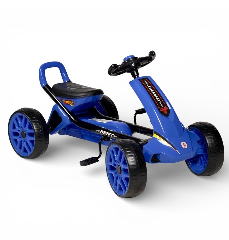 ALBADER kids pedal car medium size pedal car for kids ride on car for children racing style kids pedal car durable kids ride on pedal car for ages 3 to 8 years kids toy car with pedals wide wheels stable kids car - Image 1