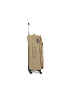 GIORDANO Giordano Trolley Bags 3 PCS Set Softside Spinners,Beige  - Image 3