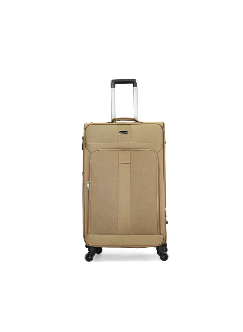 جيوردانو Giordano Trolley Bags 3 PCS Set Softside Spinners,Beige