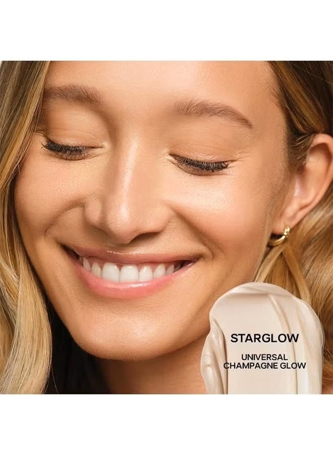 Saie Mini Glowy Super Gel Lightweight Illuminator 15ml - Luminizer + Makeup Primer for Glowing Skin - Enriched with Vitamin C + Hydrating Squalane Oil - Wear Alone or Under Makeup - Starglow - Image 4