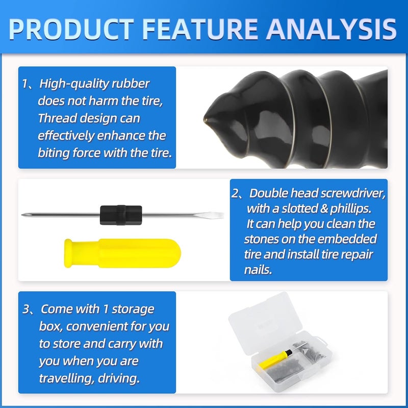 MEANLIN 80PCS Tire Repair Tool Kit - Image 3
