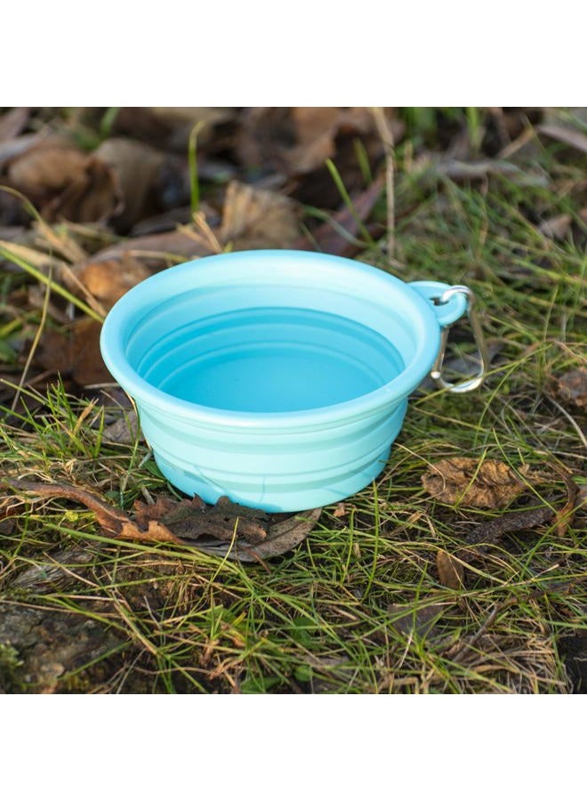 Made Easy Kit Portable Collapsible Dog Bowl for Water or Food Great Pet Travel Bowl in Multiple Sizes (Standard - 12oz, Teal) - Image 2