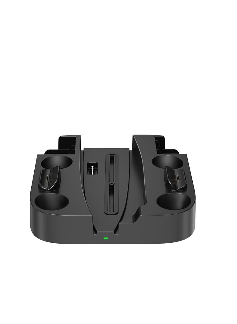 GULFLINK Cooling Stand with Dual Controller Charger Station for PS5 Console Black - Image 1