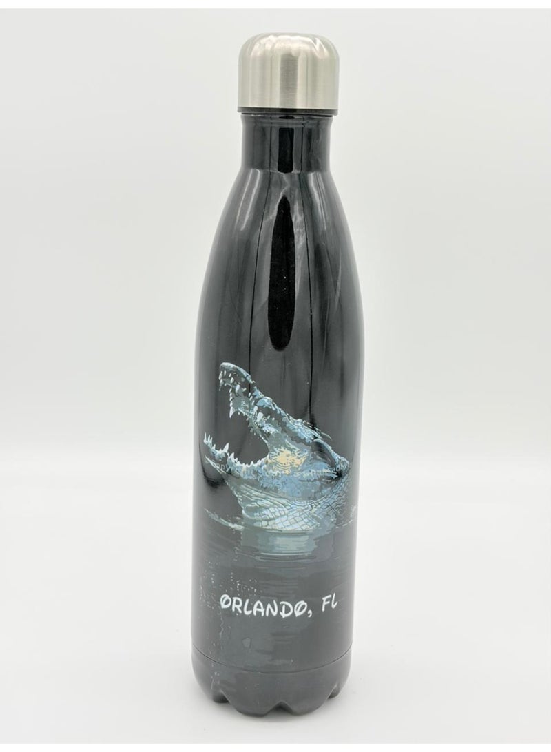 أو جي إس زجاجة مياه استانلس ستيل عازلة للبرودة 24 ساعة والحرارة 12 ساعة - أنيقة، محكمة الإغلاق 750مل - Image 1