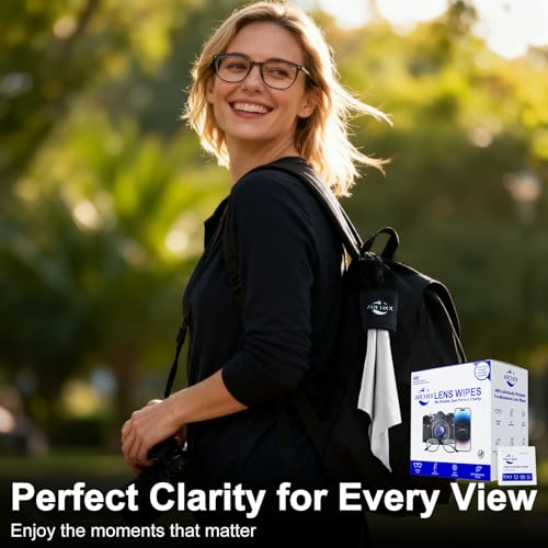 ARCHXX 400 Count Lens Wipes for Eyeglasses 1 ClipOn Pouch Microfiber Lens Cleaner Individually Wrapped PreMoistened Eye Glasses Cleaner Wipes for Glasses Sunglasses Camera Lenses StreakFree - Image 3