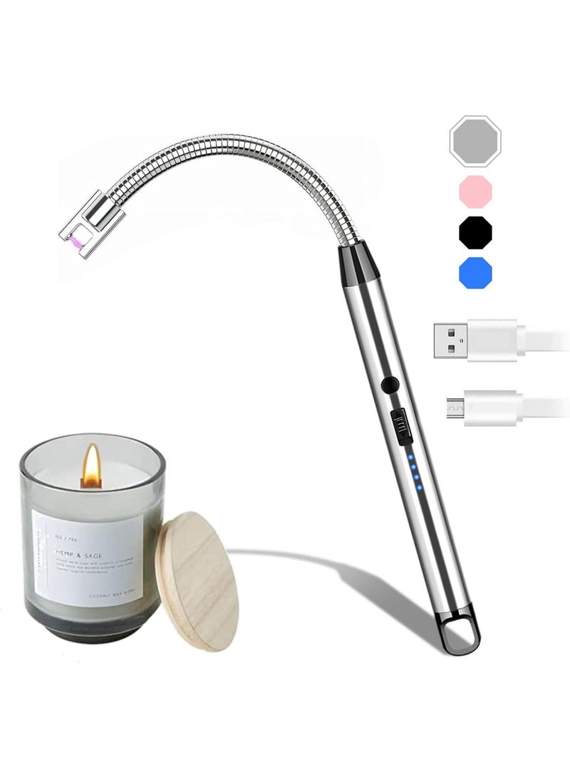 ولاعة كهربائية عصا بدون لهب – قابلة لإعادة الشحن USB – مقاومة للرياح والطقس – مثالية للشموع والمطابخ ومواقد الغاز - Image 1