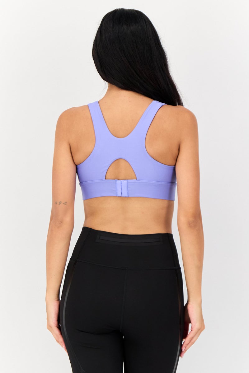 PUMA Women Sportswear Fit Padded Training Sports Bra, Blue - Image 4