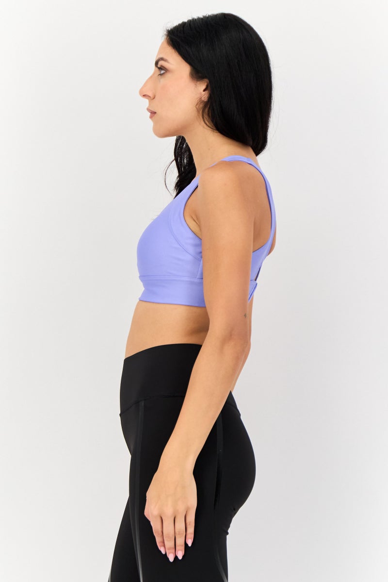 PUMA Women Sportswear Fit Padded Training Sports Bra, Blue - Image 2
