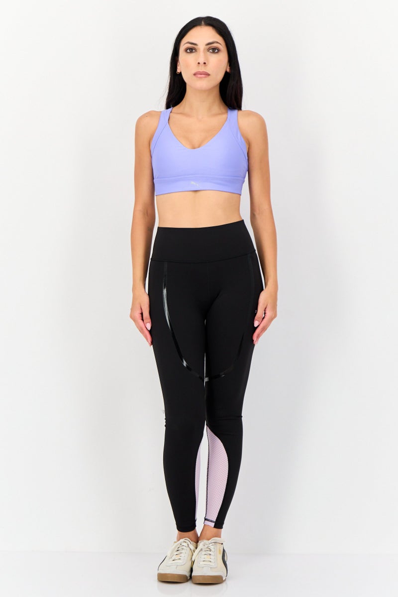 PUMA Women Sportswear Fit Padded Training Sports Bra, Blue - Image 3
