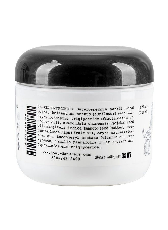 Absolutely Natural - Zoey Naturals Vanilla Grapefruit Body Butter 4 Ounces With Nourishing Shea Butter And Coconut Oil Paraben Free Vegan Made In Usa - Image 1