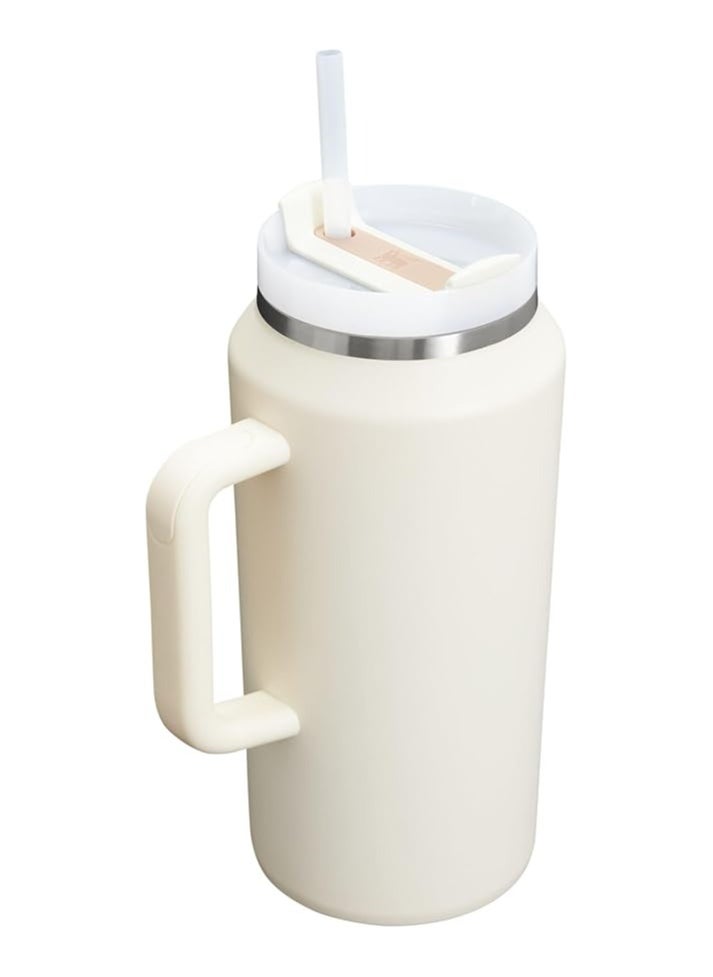 Stanley Stanley Quencher H2.0 FlowState Stainless Steel Vacuum Insulated Tumbler with Lid and Straw for Water, Iced Tea or Coffee, Smoothie and More, Cream 2.0, 64oz  - Image 2