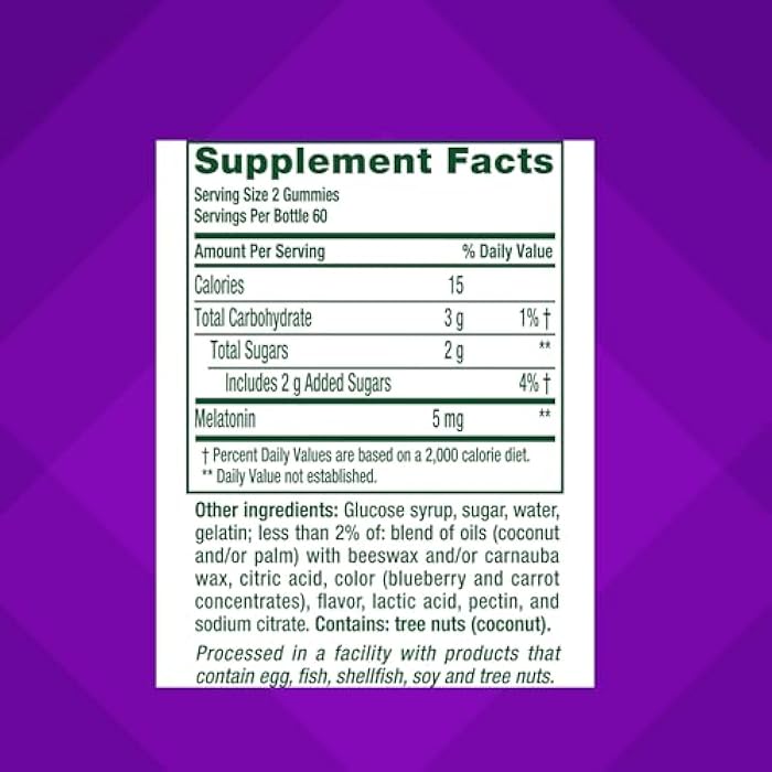 Vitafusion Extra Strength Melatonin Gummy Vitamins, 5mg, 120 ct Gummies - Image 4
