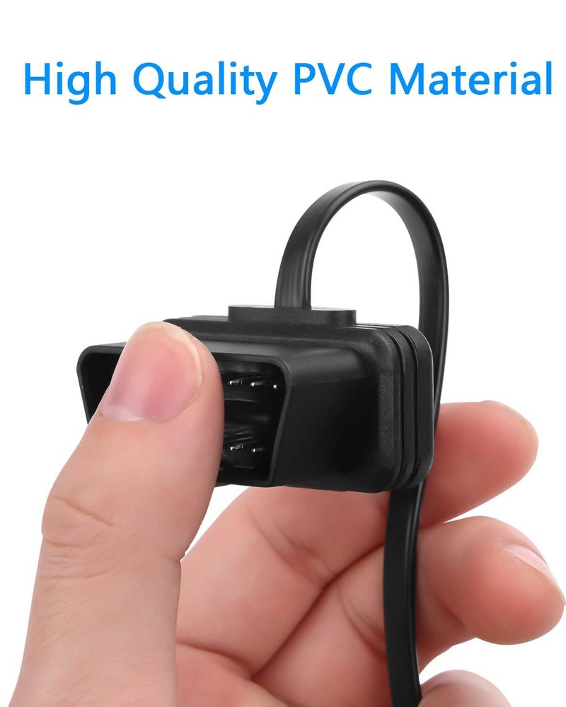 CERRXIAN OBD Power Cable Right Angle OBD2 to Type C Adapter 12V OBD II Male to 12V 3A USB Male Connector for Dash Camera Phone Car GPS DVR More 12V Devices 15M 492FT - Image 5