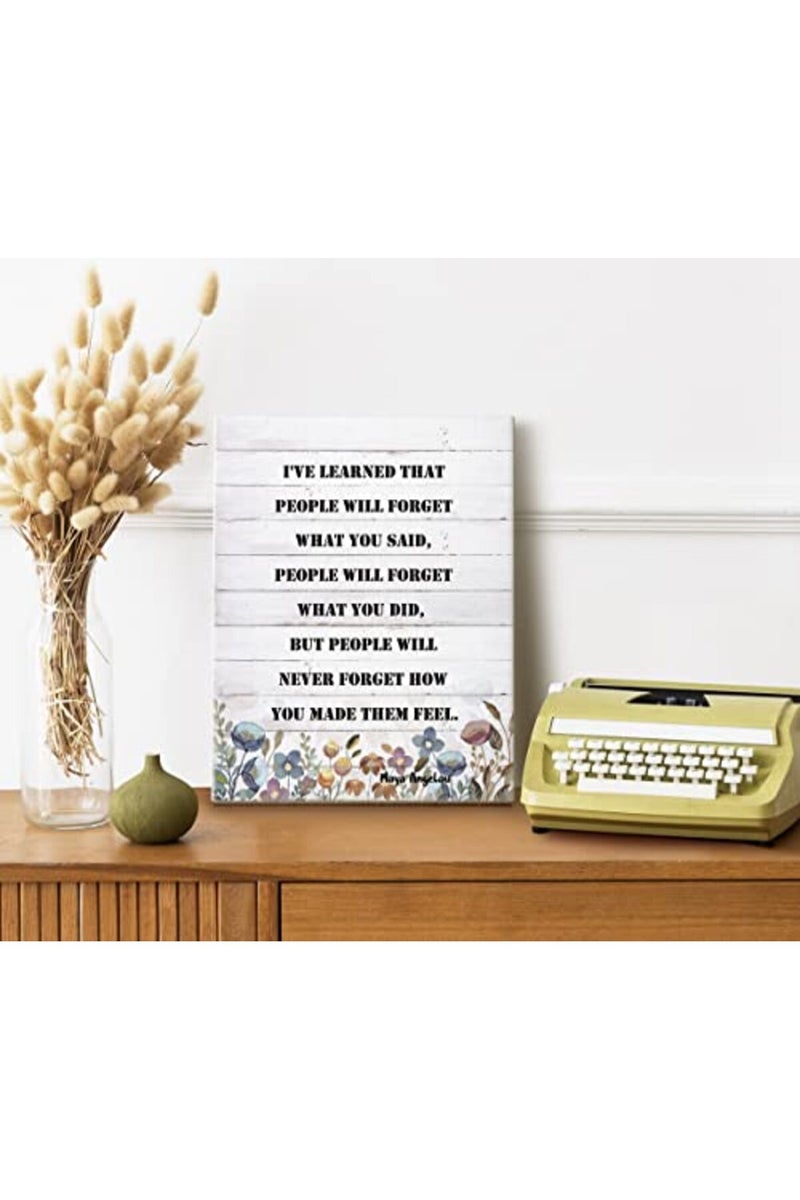 Canvas Wall Art Maya Angelou Quotes, Inspirational Motivational Quote Canvas Prints Poster Wall Art for Home Decor, Gift for Home and Office Decor Under, Size 12x15 - Image 2