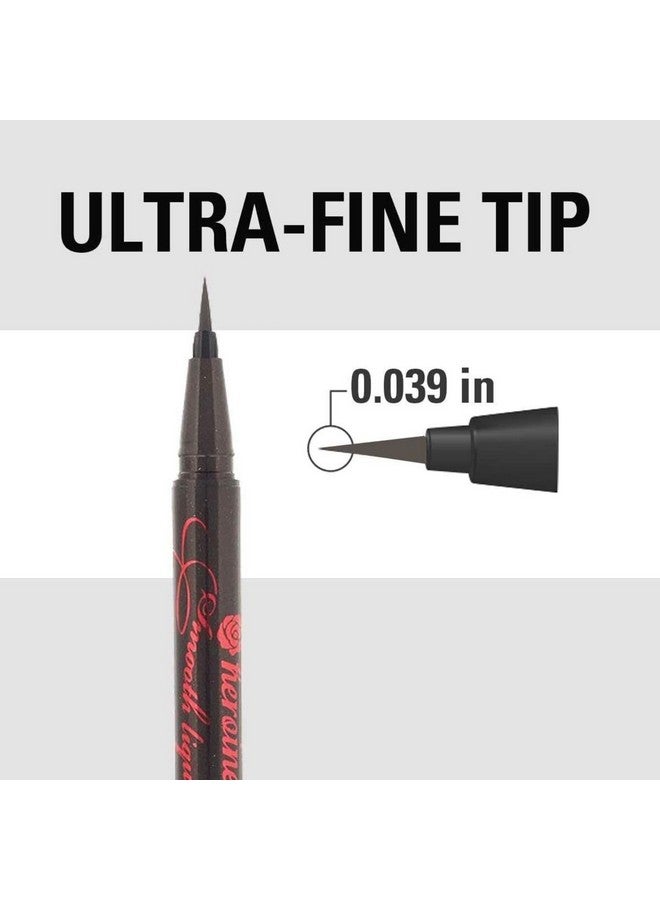 Heroine Make by KISSME Waterproof Smooth Liquid Eyeliner, Japanese Eye Makeup for Smudge-free, Super Keep Brown Black - Image 3