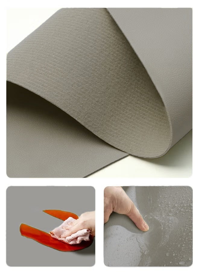 HQ-GAMING Leather Desk Pad Protector Large 120x40cm Non-Slip Waterproof Dual-Side Use Desk Mat Multifunctional Extended Computer Mouse Pad Office Desk Mat for Home Office Daily Use - Image 2