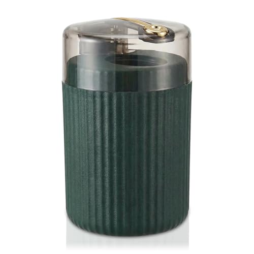 Tydlig Pop-Up Automatic Toothpick Dispenser — Luxury Push-Button Portable Toothpick Holder, Pop-Out Toothpick Jar for Home & Outdoor Use, Compact Tabletop Dispenser (Dark Green) - Image 1