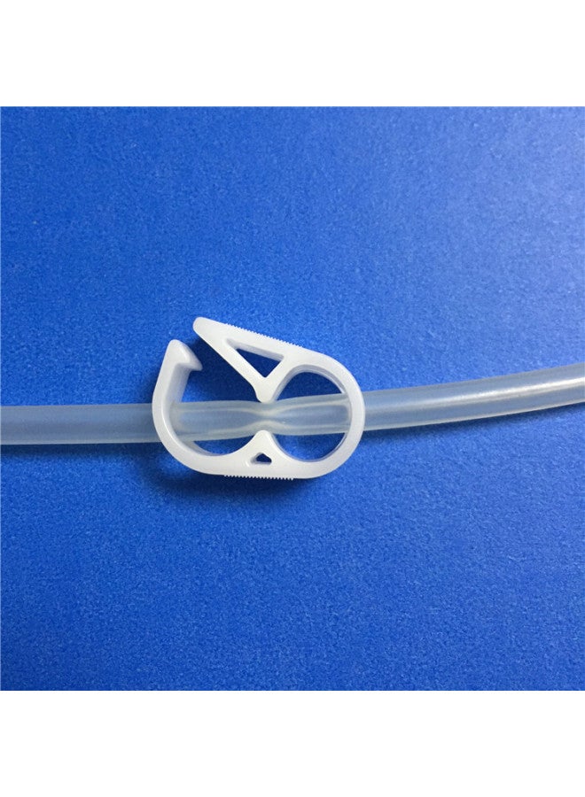 Spot Direct Supply Single-gear Water Stop Clamp Ink Pipe Clamp Soft Catheter Flow Control Interrupter Medium Hose Clamp 5-8mm-Specifications And Models:White 5-8  - Image 3