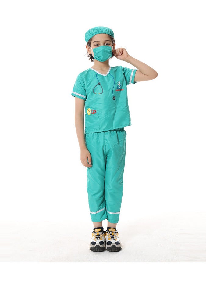 AUTOYSUR Doctor costume for Kids, Doctor dress,Doctor Role Play Costume Dress with Accessories,Size for 110-130cm - Image 2