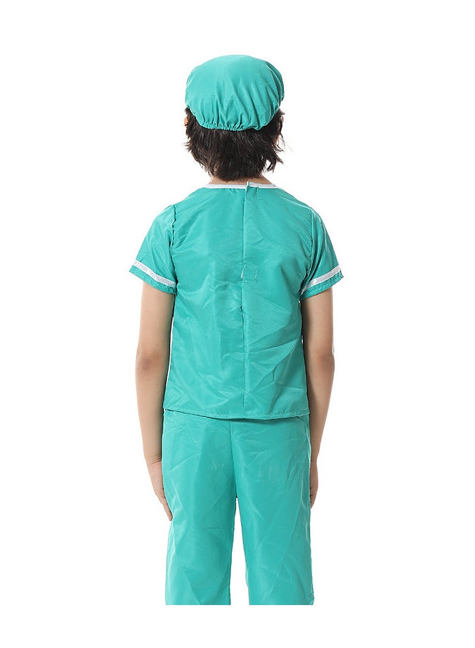 AUTOYSUR Doctor costume for Kids, Doctor dress,Doctor Role Play Costume Dress with Accessories,Size for 110-130cm - Image 4