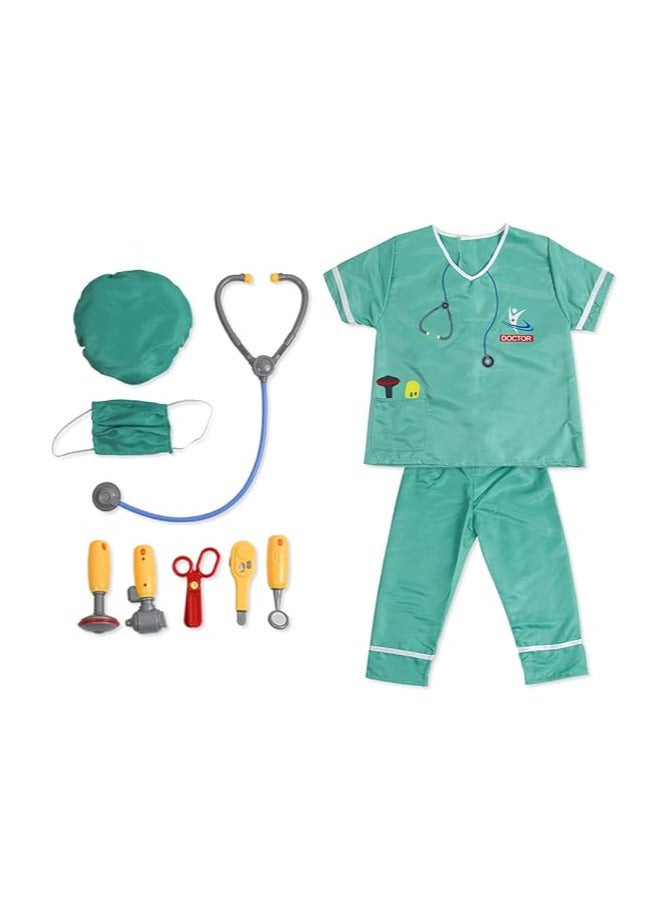 AUTOYSUR Doctor costume for Kids, Doctor dress,Doctor Role Play Costume Dress with Accessories,Size for 110-130cm - Image 5