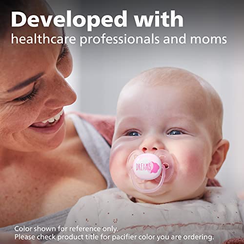 Avent Philips AVENT Ultra Soft Pacifier, 6-18 Months, Hello Princess & Swan Designs, 4 Pack, SCF223/42, Pink - Image 4