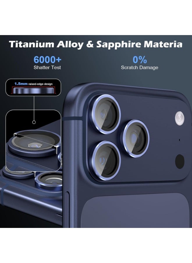 ليتو واقي عدسة الكاميرا من الزجاج المقوى LITO S+ لهاتف iPhone 17 Pro بشاشة 6.3 بوصة وiPhone 17 Pro Max بشاشة 6.9 بوصة - أزرق - Image 5