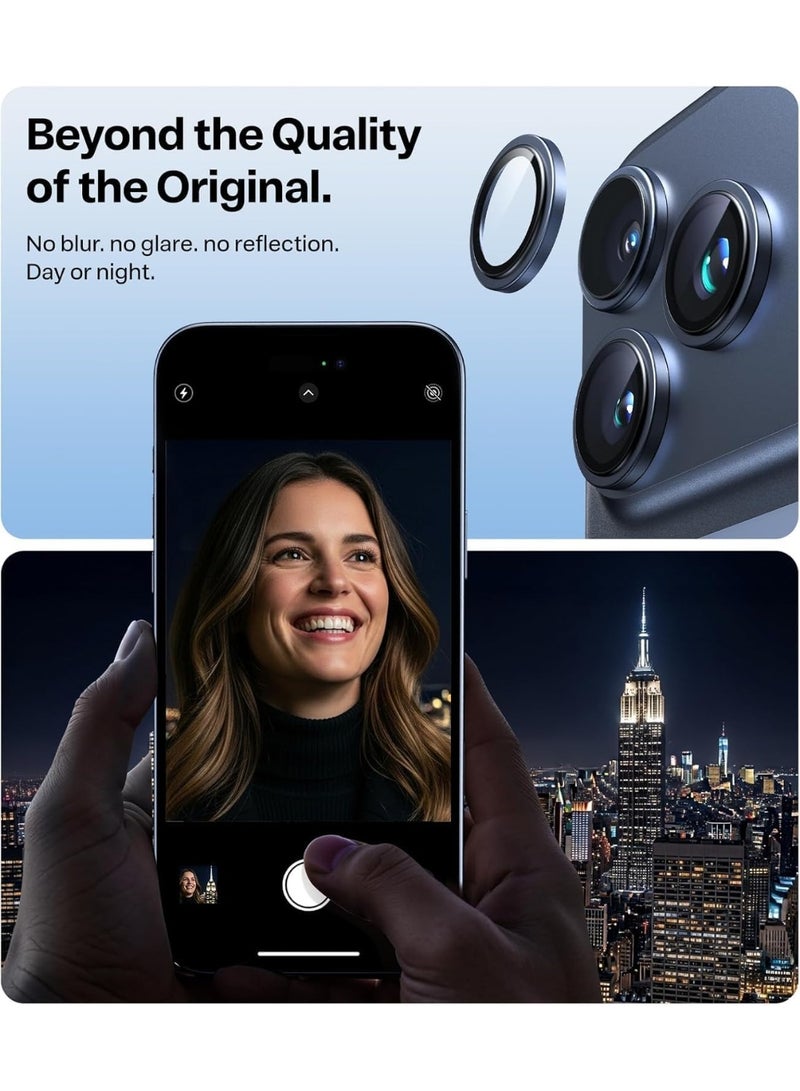 ليتو واقي عدسة الكاميرا من الزجاج المقوى LITO S+ لهاتف iPhone 17 Pro بشاشة 6.3 بوصة وiPhone 17 Pro Max بشاشة 6.9 بوصة - أزرق - Image 2