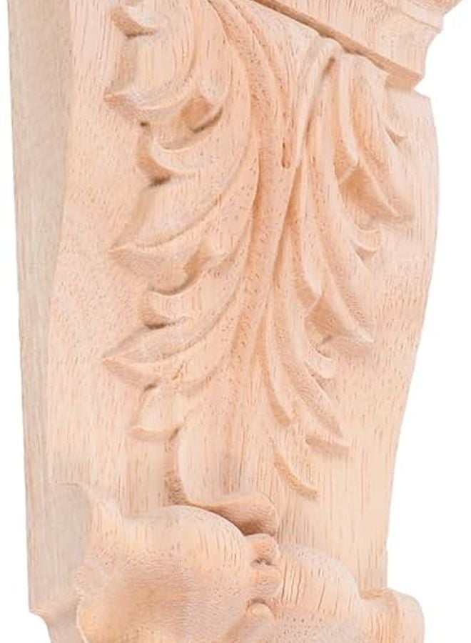 تطبيق زاوية منحوتة من الخشب الصلب غير المطلي، كوابيل خزائن أثاث على الطراز الأوروبي - Image 2