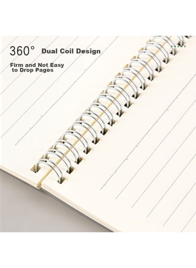 Deli A5 Notebook, Student Exam Error Correction Book, 80 Sheets, 2 Spiral Notebooks, Flip-top Lined Paper, Lpa580-02 - Image 2