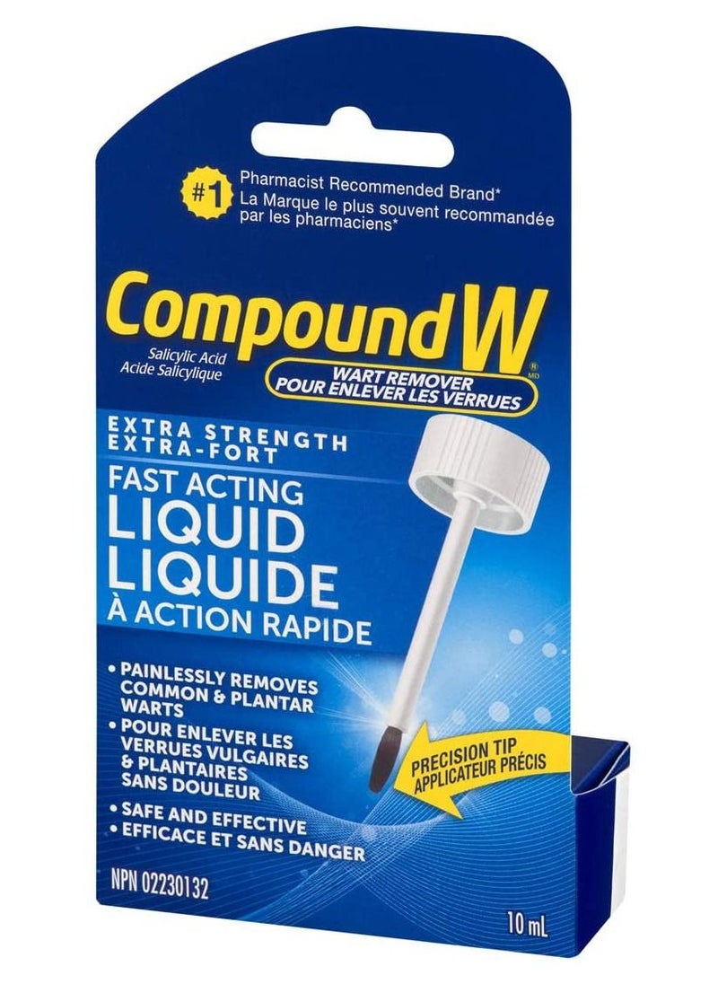 Compound W - Wart Remover Extra Strength Fast Acting Liquid Salicylic Acid 10 ml - Image 1