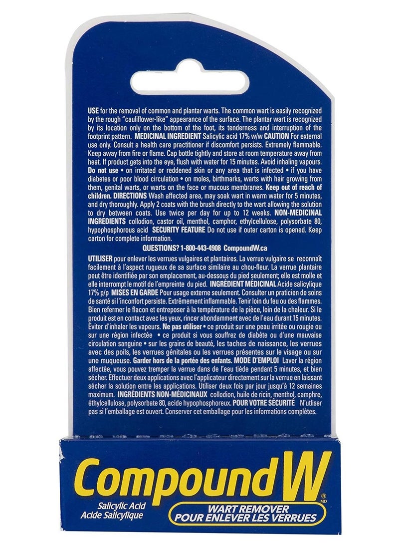 Compound W - Wart Remover Extra Strength Fast Acting Liquid Salicylic Acid 10 ml - Image 1