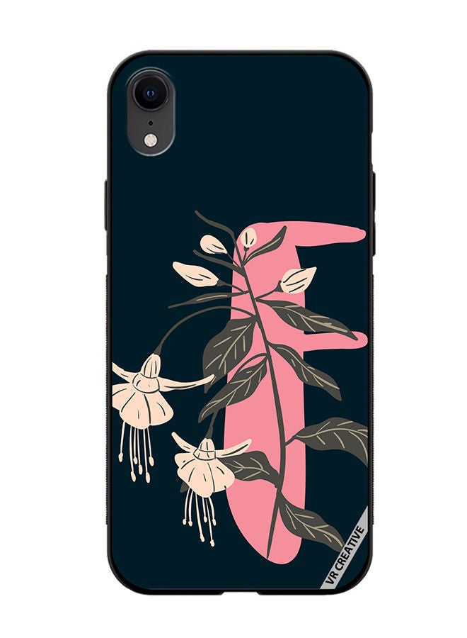 VR CREATIVE Protective Case Cover For Apple iPhone XR Alphabet F Design Multicolour - Image 1